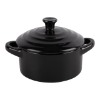 Casserole ovale avec couvercle 12 cm, noire