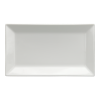 Assiette rectangulaire blanche, 22 x 13 cm
