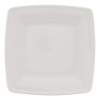 Assiette carrée blanche, 17 x 17 cm