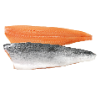 Filet de saumon norvégien filé à la main avec peau écaillé, sans arêtes GGN