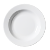 Assiette à soupe blanche,  17 cm