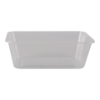 Plateau repas 1 compartiment 750ML plastique transparent