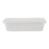 Plateau repas 1 compartiment 500ml plastique blanc