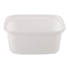 Barquette rectangulaire 108 mm 250ml plastique blanc