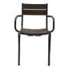Chaise Fado aluminium, noir