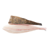 Filet de flétan de l'Atlantique sauvage avec la peau, sans arêtes