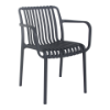 Chaise de terrasse Domburg anthracite