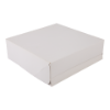 Boîte à gateau 25 x 25 x 8 cm, blanc