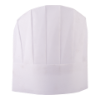 Toque de chef ajustable blanche