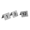 Numéros de table n° 1-12 inox