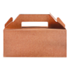 Boîte à lunch 228 x 122 x 97 cartons, brun