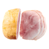 Demi jambon de pays de porc précuit assaisonné par pièce vide