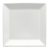 Bord rand vierkant wit, 16 cm